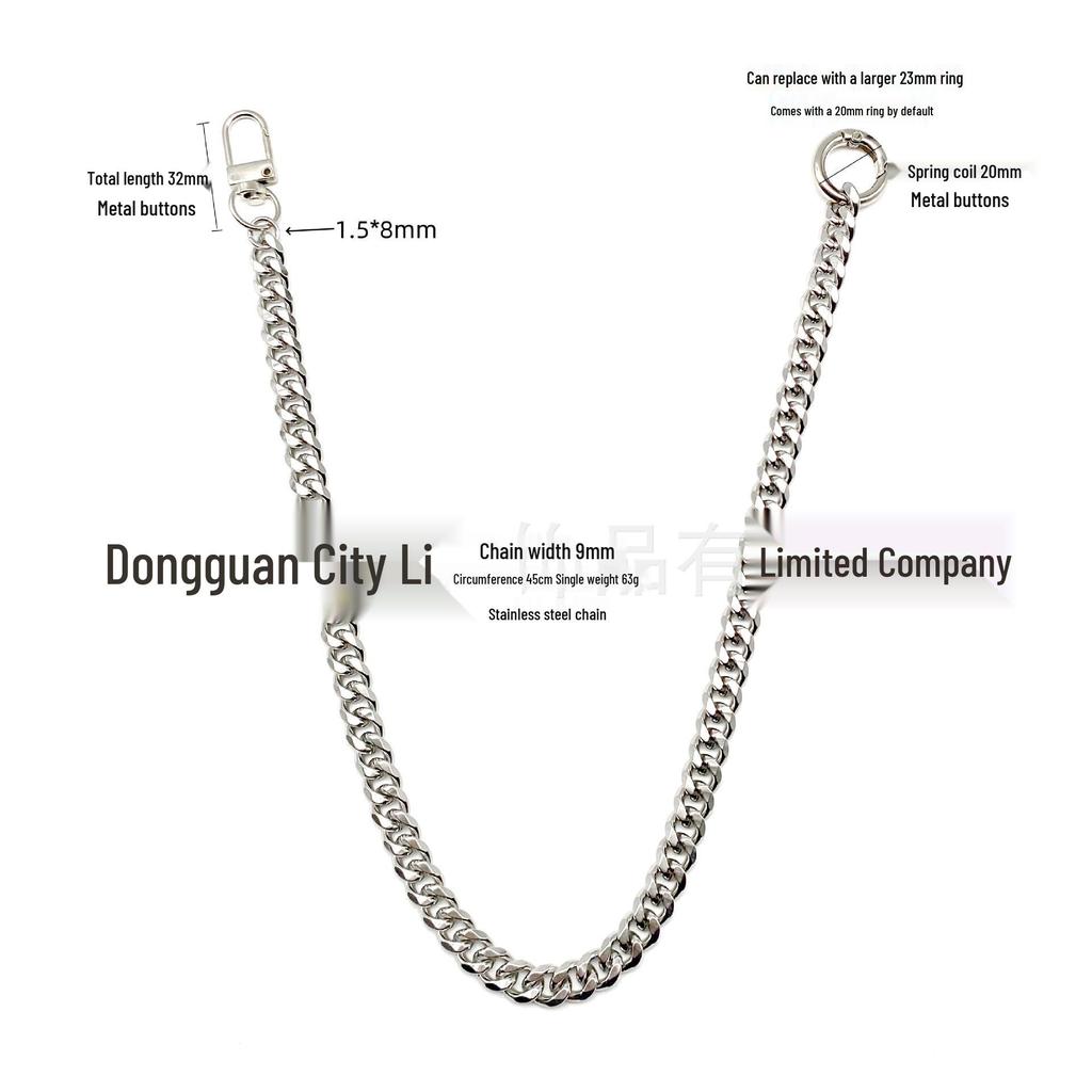 Trendy Japanese-Korean Punk Hip Hop Waist Chain for Men & Women - Metal Chain Accessory