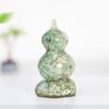 Resin Filled Natural Crystal Gourd Ornaments For Home Decor Gift Ideas