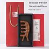 Golden Sandalwood Snail Massage Comb Set: Universal Five-Finger Comb and Portable Meridian Comb Gift Box