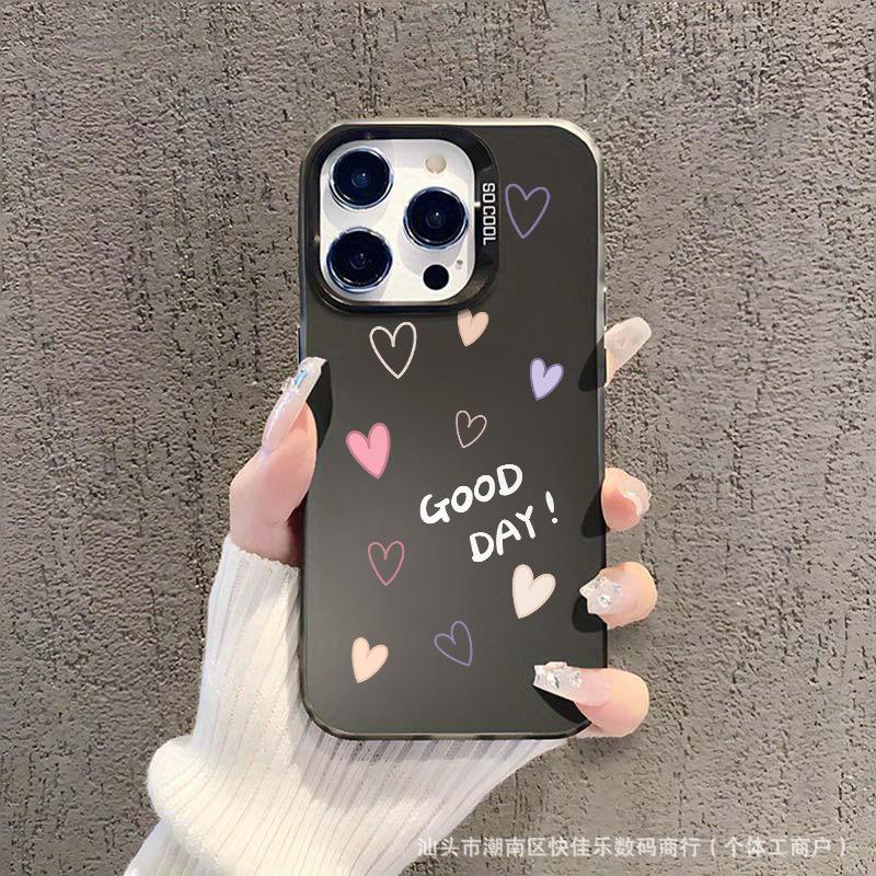 Ins Japan and Korea Love Applicable iPhone16Pro Apple 11/12/13/14/15promax Mobile Phone Case