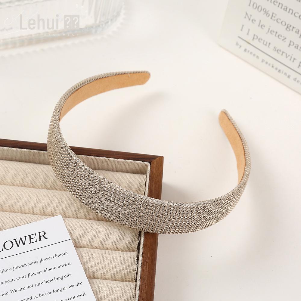 Korean Style Wide Brim Headband: Summer Solid Color Hair Accessory for Women