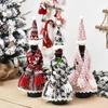 3pcs/set Christmas Wine Bottle Bag Cover Xmas Festival Party Table Decor