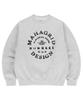 MAHAGRID Circle Grunge Sweatshirt Light Gray(Mg2Efmm460A)