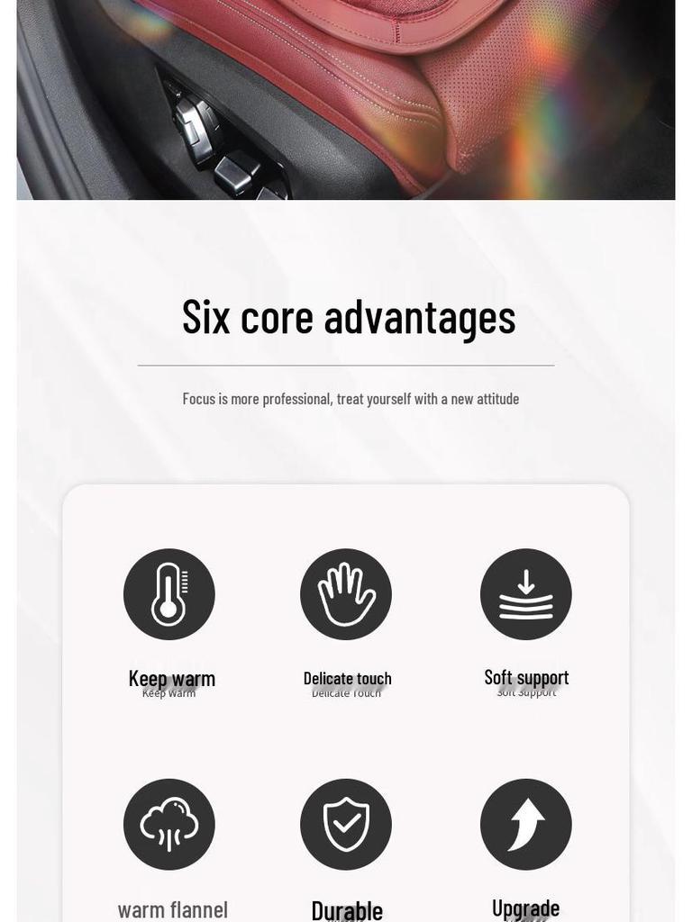 Zimowa flanelowa poduszka na siedzenie Maserati Ghibli/Levante