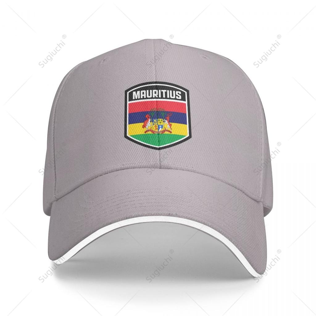 Multifunction Mauritius Flag Shield Sandwich Baseball Cap Unisex Sports Casual Caps Golf Hat Fishing Outdoors
