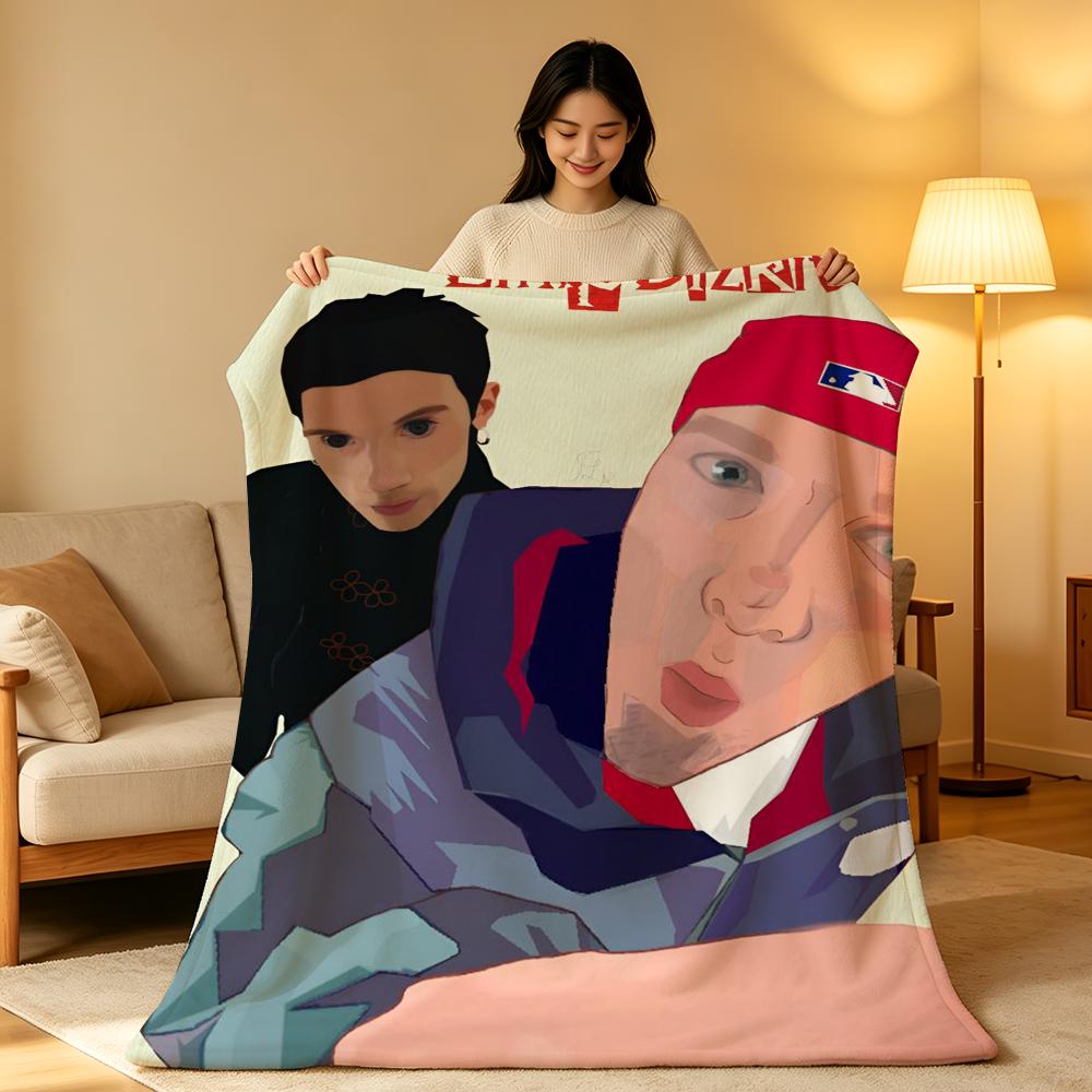 Band L-Limp B-Bizkit Throw High-Density Short Plush Blanket Soft Skin-Friendly for Sofa Nap Air-Conditioned Room