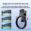 52 mm mobiltelefon polariseringsfilter Ta bort reflektioner Högupplöst CPL-filter med klämma Minska bländning Cirkulärt