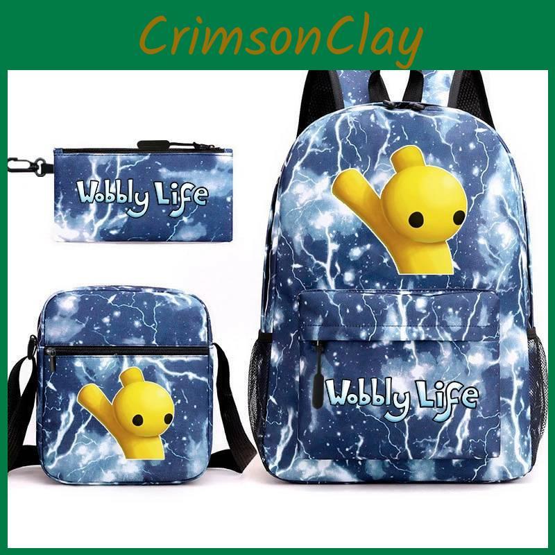 Design Printed Backpack And Shoulder Bag Three Piece Set Kids Gift