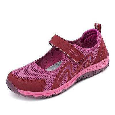New Women's Walking Shoes, Lightweight and Breathable Mesh Dancing Shoes, Mom's Flat Bottom Anti Slip Walking Shoes,  Summer