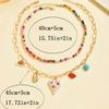 Bohemian Multilayer Handmade Beads Chain Necklaces Tassels Colorful Love Oil Drop Pendant Jewelry for Women Girl