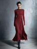 Autumn 2025 European & American One-Shoulder Twist Waist Maxi A-line Dress