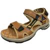 Men's Sandals Outdoor Beach Shoes Velcro Air Cushion Large Size Summer Cowhide Hand Sports and Leisure