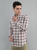 MONTE CARLO Men's Regular Fit Check Full Sleeve Shirt