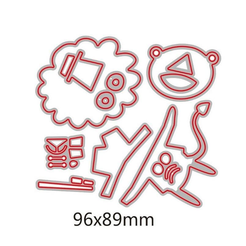 Animal Lion Cutting Dies Metal Stencil DIY Scrapbooking Album Paper Card Embossing Craft Die Cut