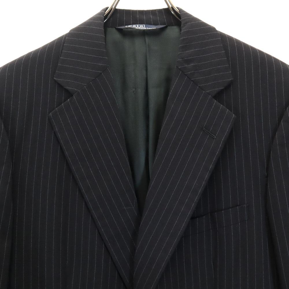 Polo by Ralph Lauren Made in Spain Pinstripe suit Setup 40 Charcoal black Men's Used