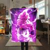 1PC Majin Buu  Print Flannel Blanket, High quality All Seasons, Home Decor, Warmth and Comfort, Perfect for Christmas Gifts