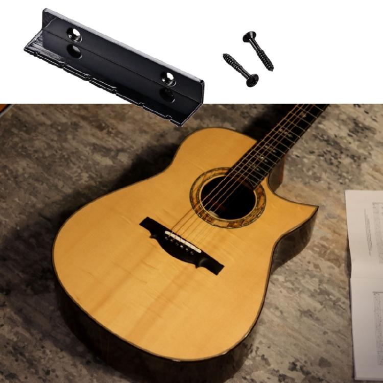 Black Metal Electric Guitar Nut Replacement For Enhanced Sound Stability And Easy Installation On 6 String Guitars