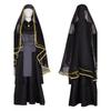The Last Hyūga Hinata Black Wedding Dress Cosplay Anime Clothing Halloween Costumes For Women Gothic Black Dresses ACGN Party