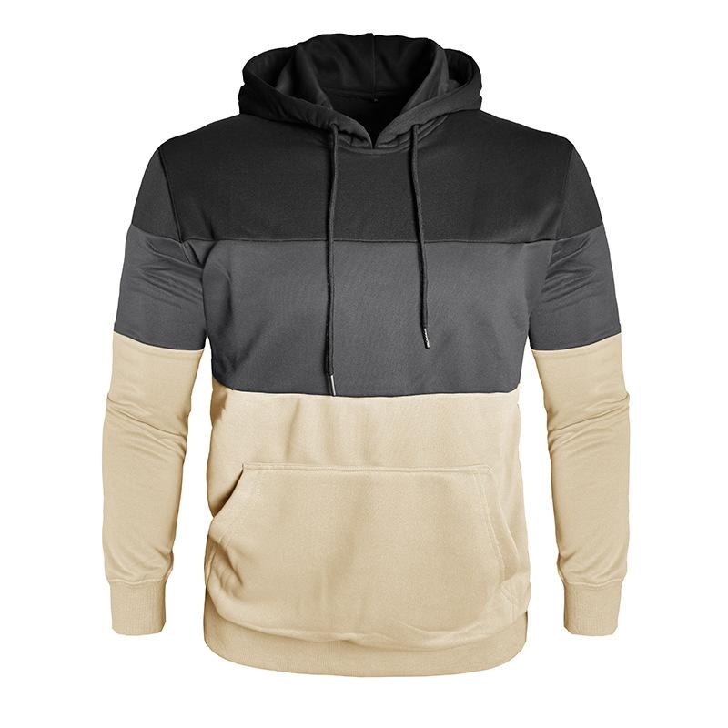 Autumn Winter Men's Sweatshirt Long Sleeve Casual Sports Contrasting Hoodie Man Hooded Sweatshirts Streetwear Jogging Tops