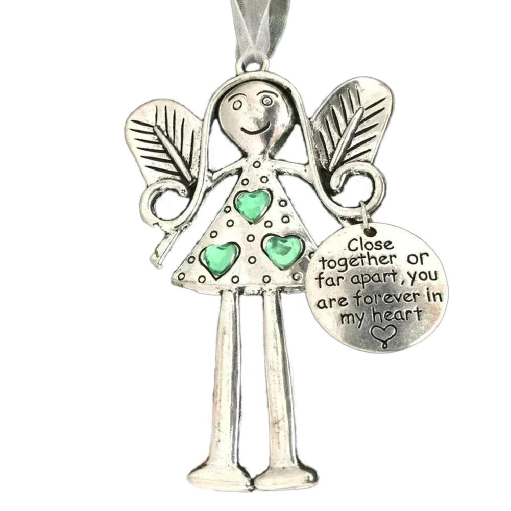 Kovové andělské ozdoby na vánoční stromek - Bláznivě krásní přátelé navždy, Závěsní andělé, Kreativní ozdoba na vánoční stromek