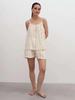 Women's Summer Floral Suspender Shorts Pajamas  Cotton Vest Shorts Home Wear