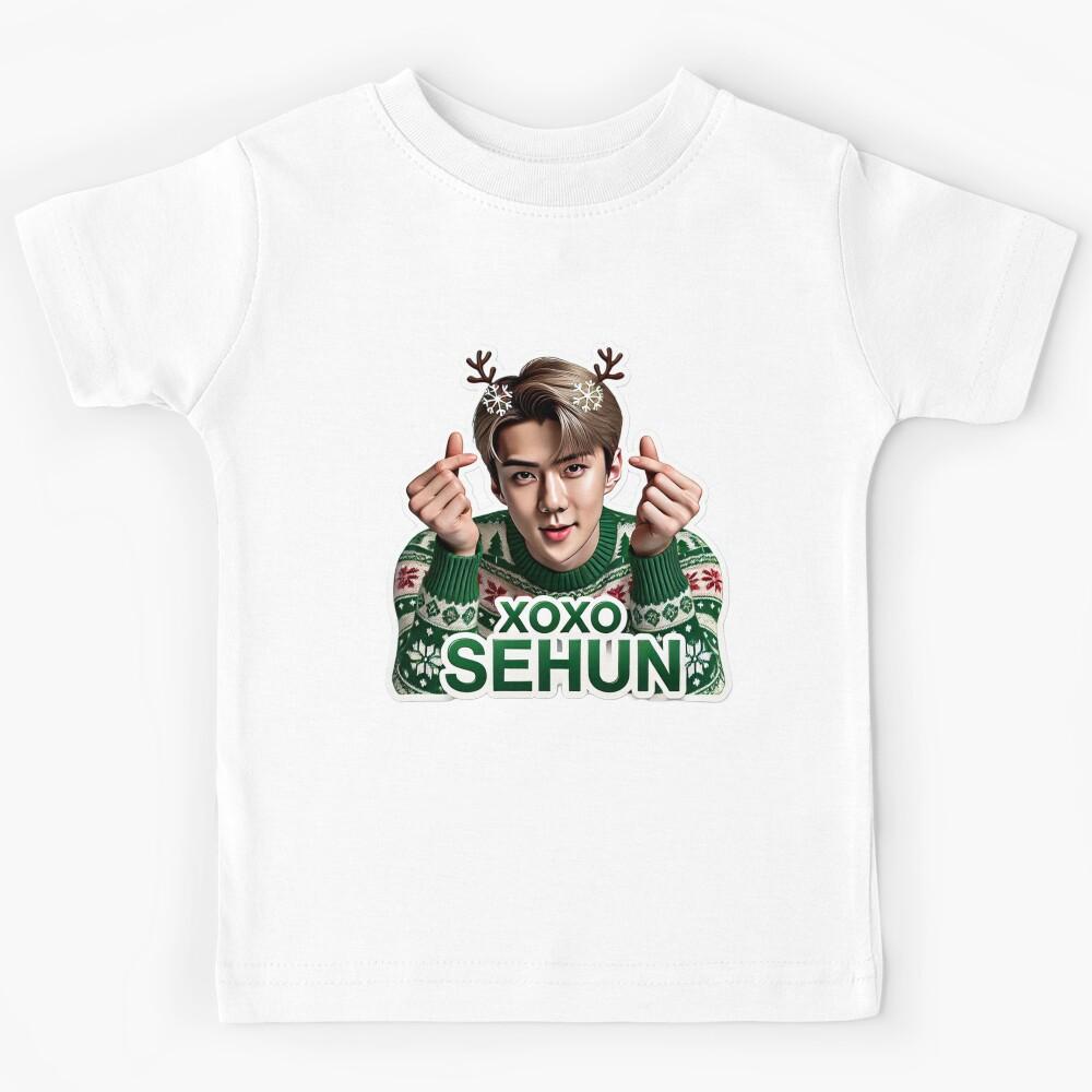 Sehun Holiday Sticker | XOXO Festive Collectible for EXO-Ls Kids T-Shirt 100