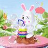 Easter Fully Automatic Bubble Machine With Music And Lighting  DIY Painted Bubble Blowing Children's Toys 90ml