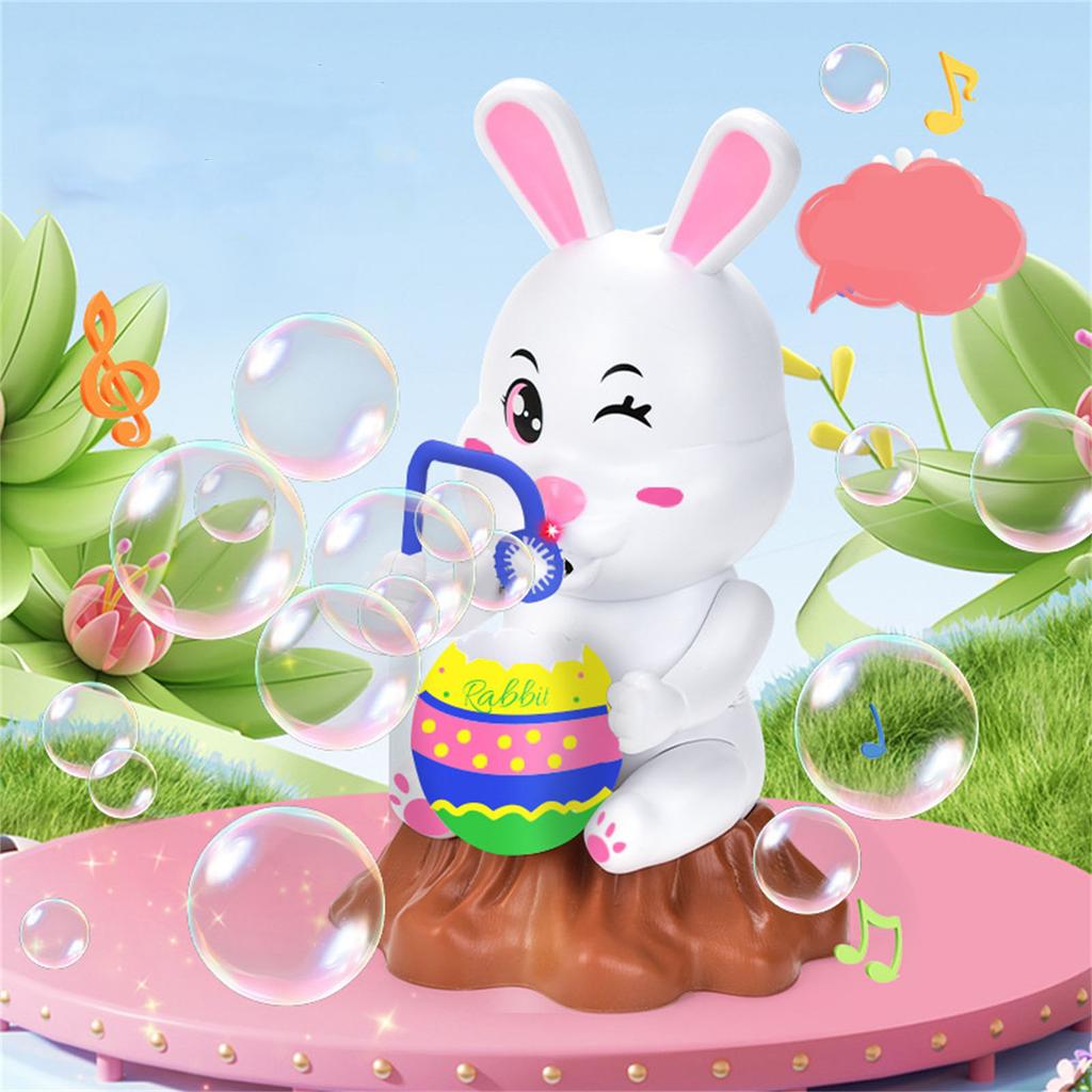 Easter Fully Automatic Bubble Machine With Music And Lighting  DIY Painted Bubble Blowing Children's Toys 90ml