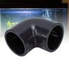 Elbow 90 Degree Duct Connector 50mm Inner Diameter Gray PVC Plastic Hose Connector Pipe Fitting Adapter Coupling