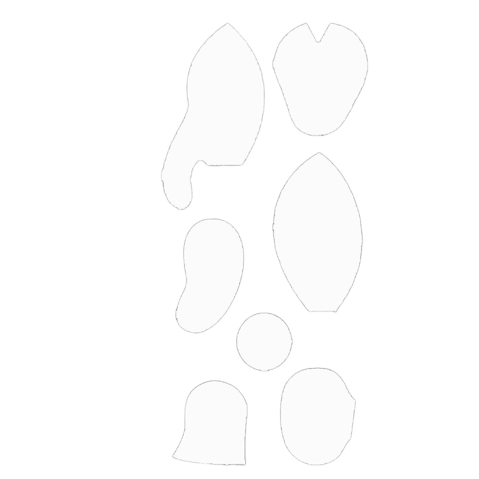 

Набор шаблонов для милого украшения в виде слона One Size белый