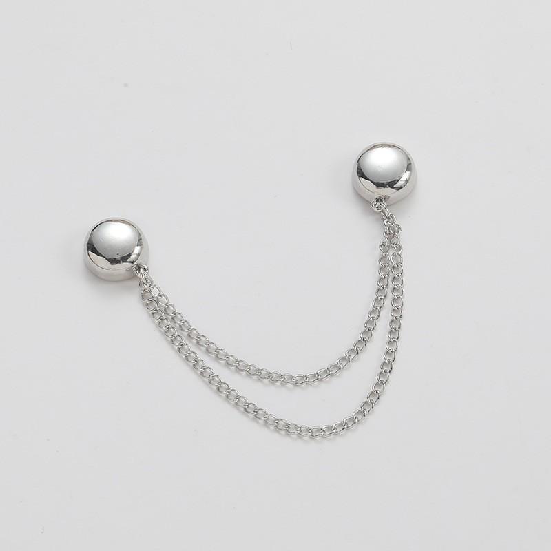 1pcs Beads Small Brooch Collar Pin Anti-exposure Buckle
