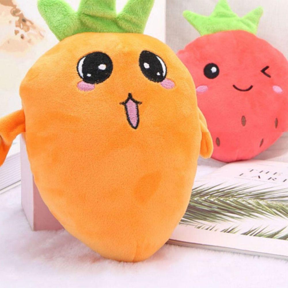 Interactive Musical Toy Sensing Beat Plush Toys Fruit Musical Dooll Pear Fruit Sensing Beat Piano Orange Plush Toy