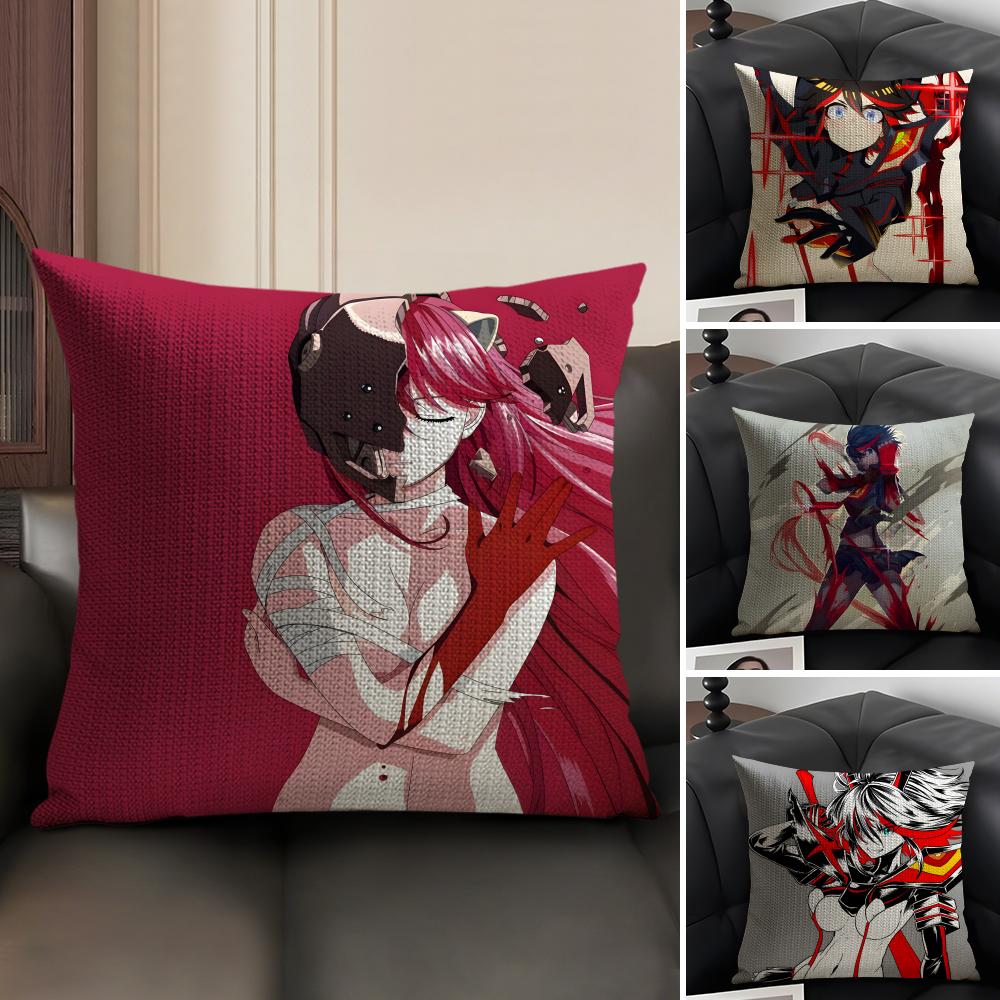 Anime R-Ryuko Matoi A-Akame Ga K-Kill Pillow Case Pattern Printed Pillowcase For Living Room Sofa Cushion Cover & Bedroom Decor
