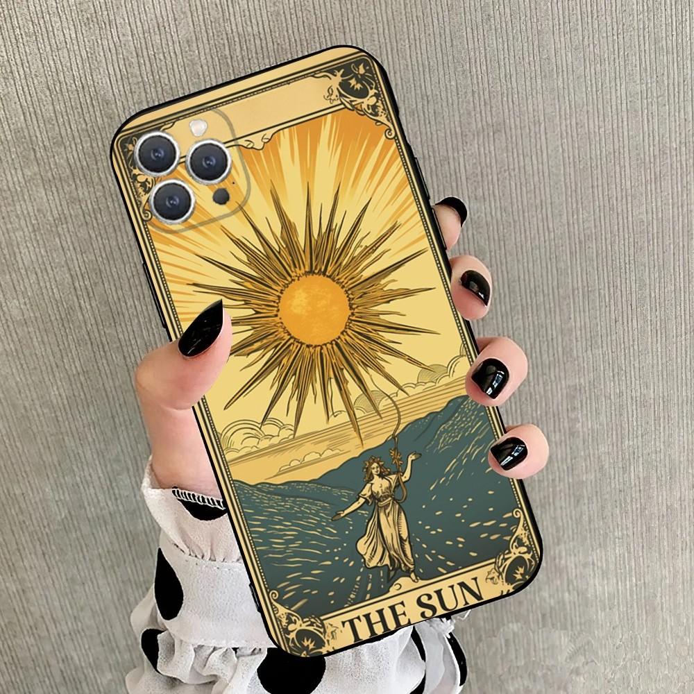 

Tarot Sailor Moon Phone Case For iPhone 15,14,13,12,11,Plus,Pro Max,XS,X,XR,SE,Mini,8,7 Soft Silicone Black Cover iPhone15