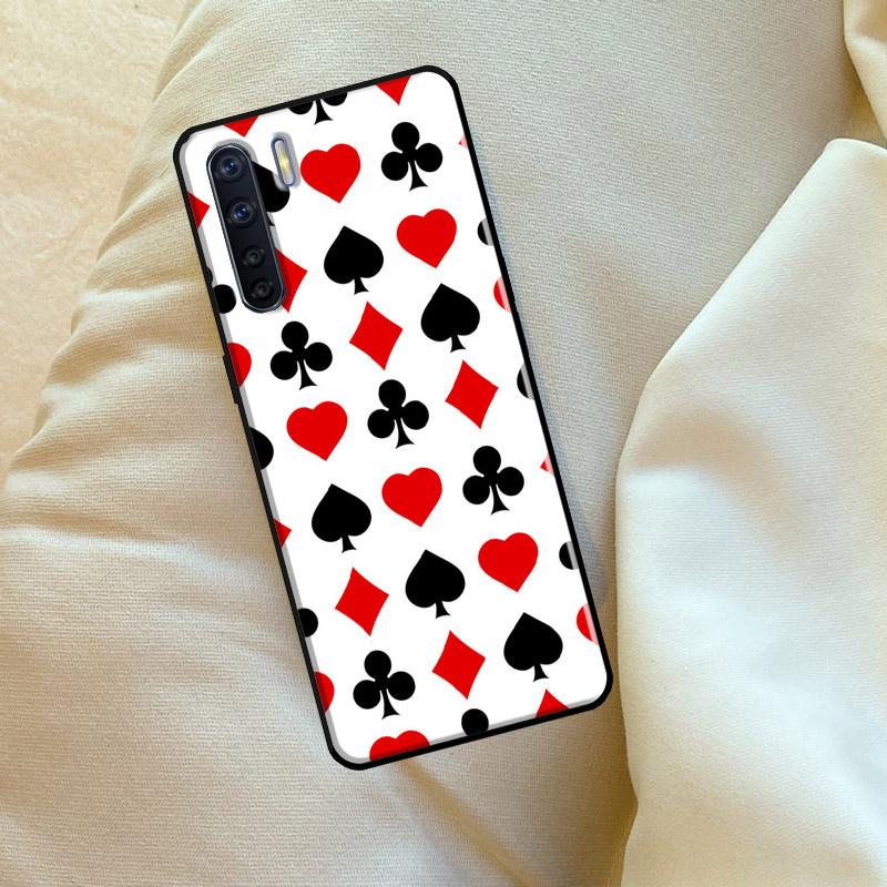 Spades Poker Play Cards Ace Art For OPPO A74 A54 A94 A15 A17 A77 A79 A58 A78 A98 A5 A9 A16 A76 A96 A52 A72 A53S A57S Case