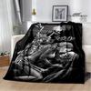 Retro Totenkopf Motorrad bedruckte Decken Picknickdecke Flansch Warme Decke Haus Reise Decken Bettwäsche Geburtstagsgeschenk