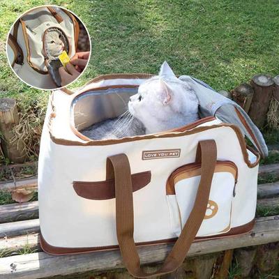 Tragbare Hunde-/Katzentragetasche, Reisetasche für Haustiere, atmungsaktives Mesh, für kleine Katzen und Hunde, Outdoor-Zelt, ausgehende Haustiere, Handtasche