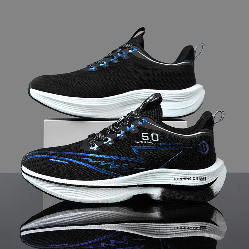 Guochao friction, sound, real explosion, soft-soled racing running shoes, men's and women's shock-absorbing, non-slip, breathable, student carbon