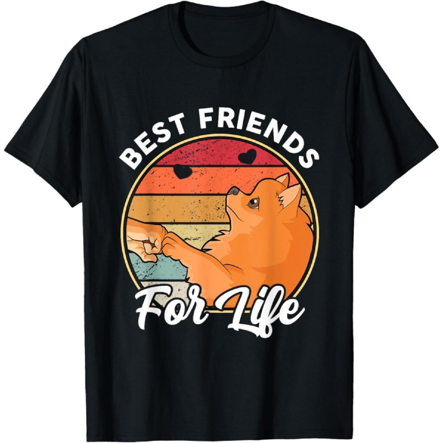 Best friends for life Pomeranian T-Shirt S