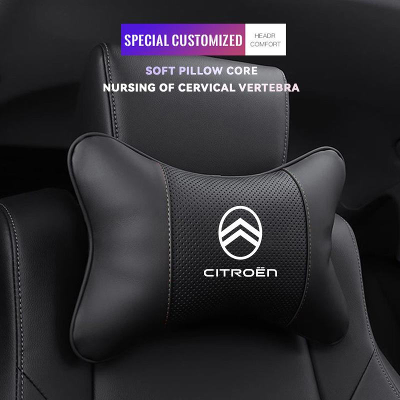 YJTHM1 1Pcs Car Seat Headrest Neck Support Pillow Soft Pad For Citroen C4 C3 C5 C5X e-C4 X e-C3 C-Elysee Berlingo C1 C6 C2 C-Crosser