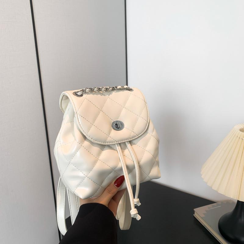 

Niche backpack bag women s new trendy fashion backpack versatile chain bucket bag travel bag