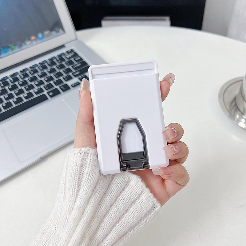 Clear Magnetic Card Holder Wallet Case For Magsafe Iphone 16 15 14 13 Pro Max With Fold Phone Holder Macsafe Card Slots Pocket