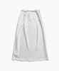 Tudment Satin Long Skirt_Light Gray
