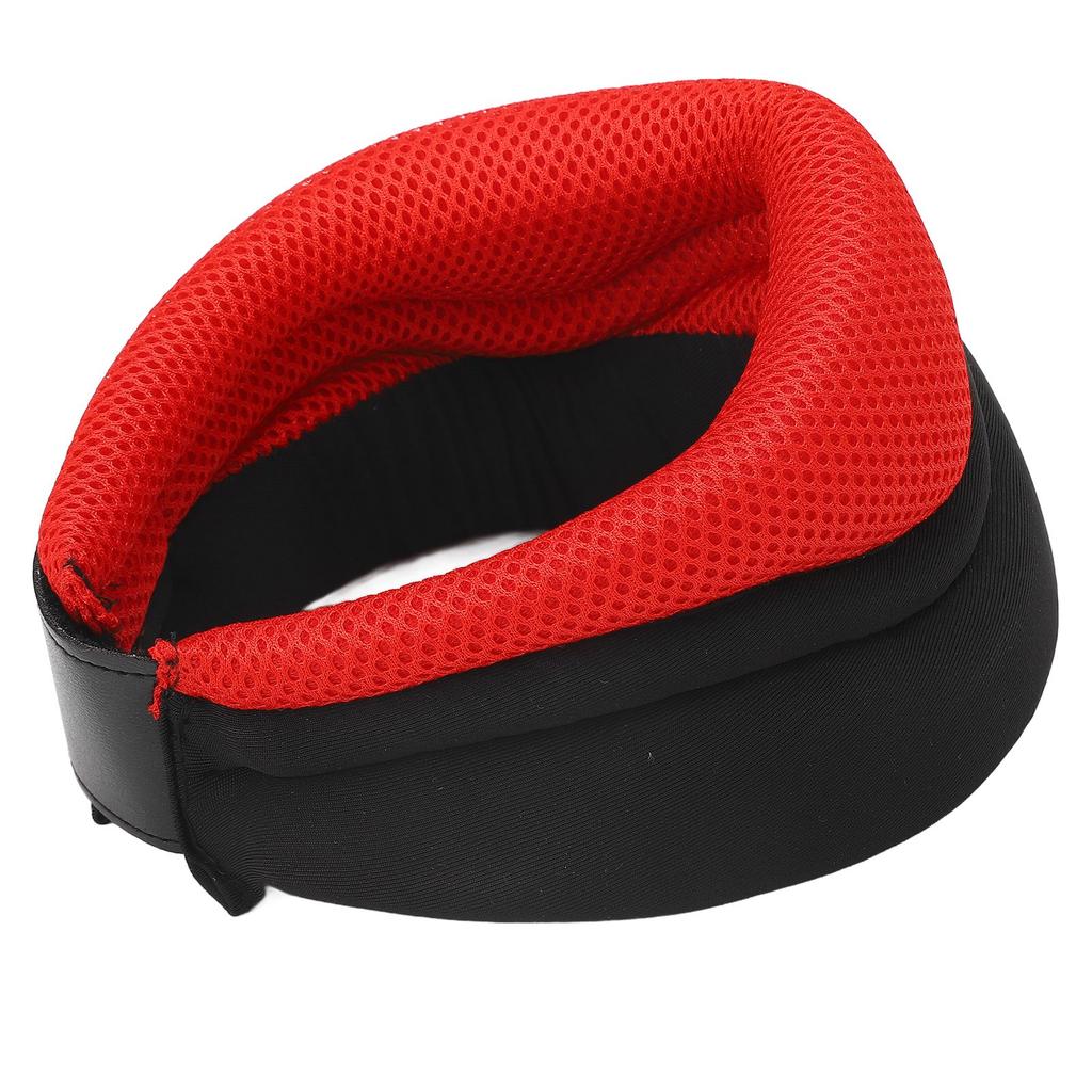 Neck Support Brace Breathable Sponge High Elasticity Prevent Forward Head Posture Cervical Collar for Office Study Red