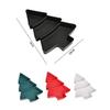 1-10PCS Plastic Divided Fruit Tray Christmas Tree Candy Dish Snack Plate Decorative Compartment Serving Tray for Living Room