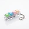 4-Button Keycaps Keyboard Fidget Keychain Stress Relief Fidget Clicker Toy Decompression Toy Bag Pendant