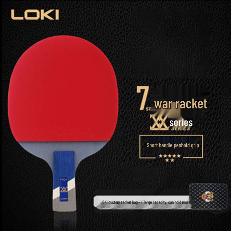 LOKI Paletă Tenis de Masă Thor Seria E6 - Antrenament Joc în Buclă & Atac Rapid, Început Ușor (7, 8, 9 Stele)