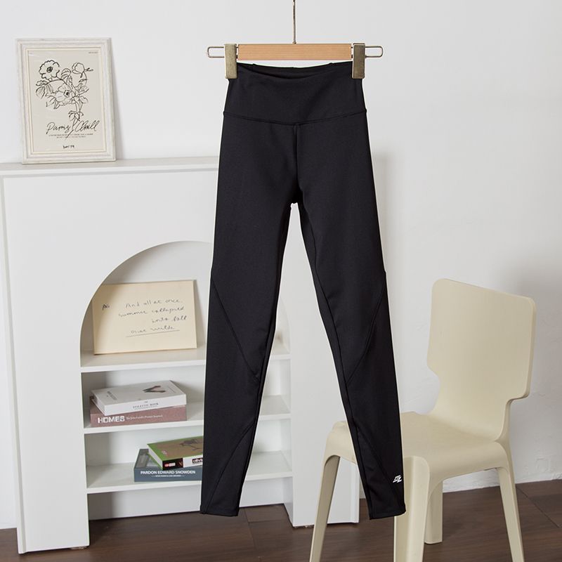 

Capri | Professional Sports Series! Export USA Solid High Waist Quick-Drying Yoga Pants Women Fitness Sweat pants Foreign Trade Black XS