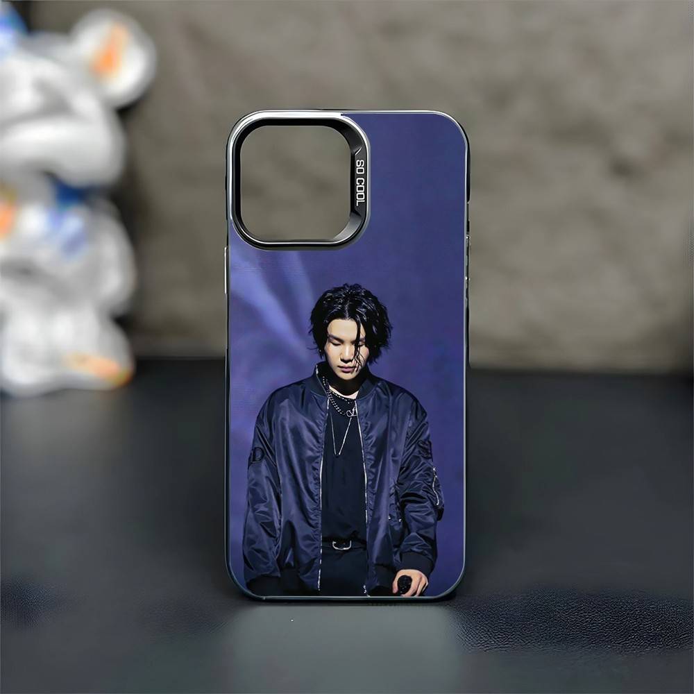 A-Agust D Yoongi S-Suga Phone Case For iPhone17,16,15,14,13,12,11 Plus,Pro Max Black Matte Shockproof Cover