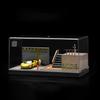 Shoucangjia Display Case for Tomica, Hot Wheels, Matchbox Cars 1:64 Scale Model Garage with Dust Cover, Street Fence Scene Diorama Parking Showcase